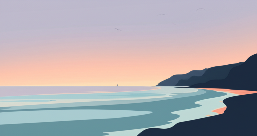 Laguna Beach coastline background